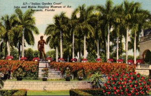 Florida Sarasota Ringling Art Museum Italian Garden Court Curteich