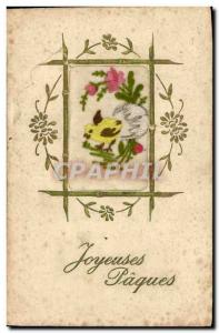 Old Postcard Fantasy Flowers Toil?e Chick