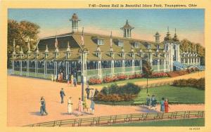 Amusement Dance Hall Idora Park Youngstown Ohio Postcard Teich linen 5893