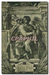 Old Postcard Citta del Vaticano Cappelle Sistina Michelangelo The Prophet Isaiah