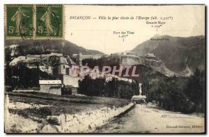 Old Postcard The City Briancon More Elevee From & # 39Europe