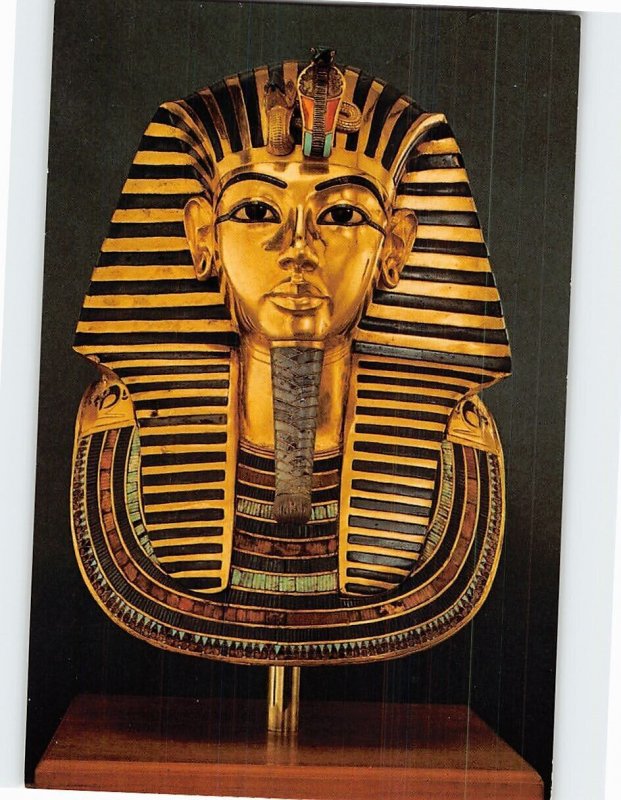 Postcard The Gold Mummy Mask, Egyptian Museum, Cairo, Egypt