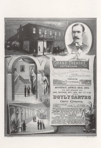 Grand Theatre Nottingham Doyle Carte Opera Poster Postcard