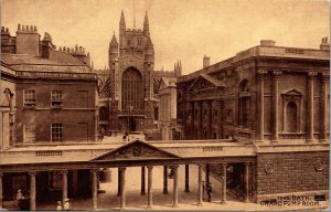 Postcard UK ENG Bath Grand Pump Room and  Abbey