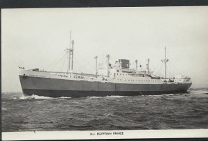 Shipping Postcard - M.S Egyptian Prince - Prince Line Ltd -  A7681