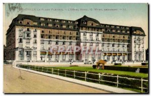 Old Postcard Deauville La Plage Fleurie The Royal Hotel