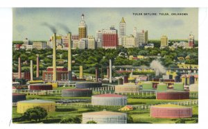 OK - Tulsa. Skyline ca 1946