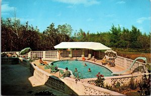 Swimming Pool Sunny Isle Cottages South Shore Paget Bermuda VTG Postcard UNP 