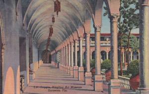 Florida Sarasota Ringling Art Museum Loggia Curteich