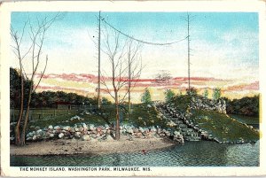 Postcard PARK SCENE Milwaukee Wisconsin WI AI2489