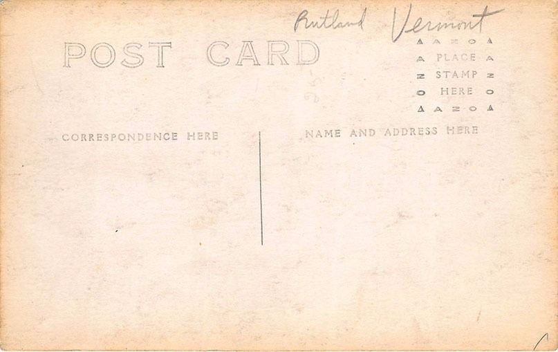 Rutland VT Wilson Clothing Store Fronts VT Fair Poster RPPC Postcard United States Vermont