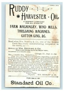 1890s Ruddy Harvester Oil Farm Machinery Cotton Gins Standard Oil Co. P221 