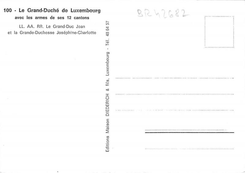 BR42682 Luxembourg map cartes geographiques luxembourg