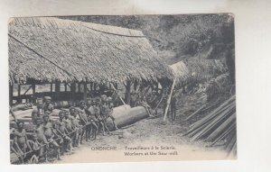 PAPUA NEW GUINEA,  c1910 ppc. ONONGHE, Workers at Saw Mill, Sacred Heart Fathers