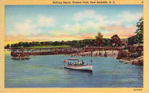 USA - New Rochelle - Bathing Beach, Hudson Park