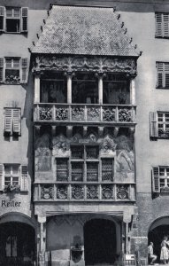 Anton Reiter Innsbruck Austria Real Photo Advertising Hotel Postcard