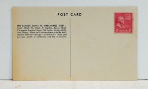 The Famous Santa Fe Streamlined Fleet - Postcard
