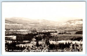 RPPC  HOOD RIVER VALLEY, Oregon OR ~ View of MT. ADAMS, WA - c1940s Postcard