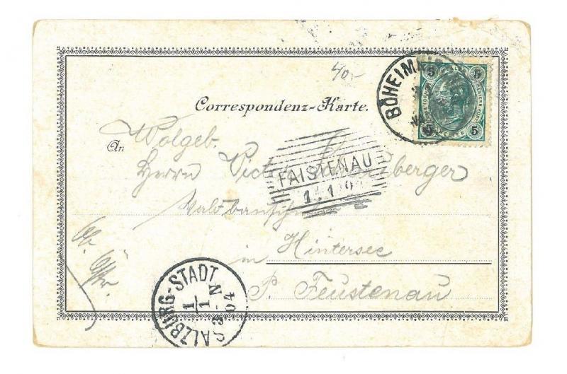 B82486 Austria NO Boheimkirchen Litho front back image