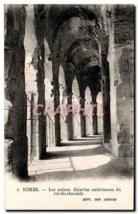 Postcard Old Nimes Les Arenes External Gallery of the ground floor