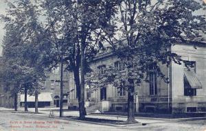 Richmond Indiana Post Office Masonic Temple Antique Postcard K83330