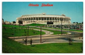 Vintage Atlanta Stadium, Home of the Braves and Falcons, Atlanta, GA Postcard