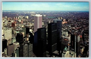 Looking Northeast From CN Tower, Toronto Ontario, 1976 Aerial View Postcard