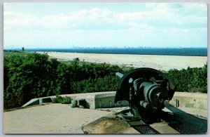 Highlands NJ Sandy Hook Battery Gunnison 1960s postcard