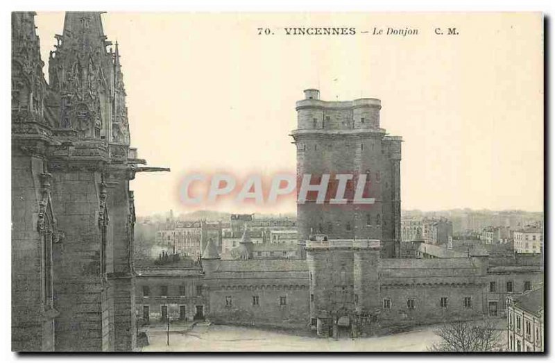 Old Postcard Vincennes Dungeon