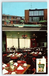 1960s DECATUR ALABAMA  HOLIDAY INN DOWNTOWN US 31 SWIMMING POOL RESTAURANT P2356