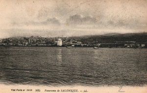 Greece Thessaloniki Panorama Vintage Postcard 03.86