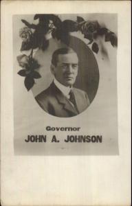 Minnesota Governor John A. Johnson Politics Poltical Real Photo Postcard myn