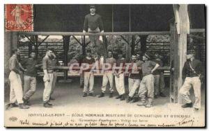 Old Postcard Joinville le Pont normal military school Gymnastics and Gymnasti...