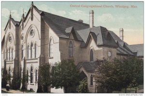 WINNIPEG, Manitoba, Canada, PU-1910; Central Congregational Church