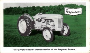 Ferguson Farming Tractor Advertising 1940s-50s Postcard