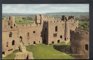 Shropshire Postcard - The Inner Courtyard, Ludlow Castle   T6294