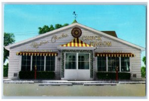 Villa Park Illinois IL Postcard Montana Charlie's Chuck Wagon North Avenue c1960