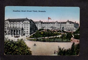 Hamilton Hotel Front View Bermuda Vintage Postcard