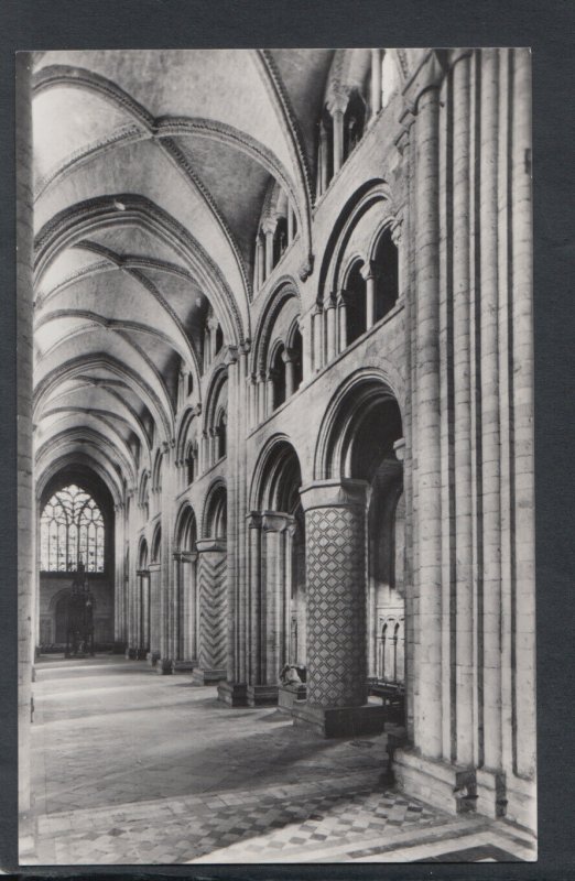 Co Durham Postcard - Durham Cathedral, Nave Looking West    RS20231