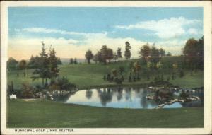 Seattle WA Municipal Golf Links c1920 Postcard