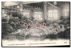 Old Postcard The strike positions letters Bags pending completion of the TOP ...