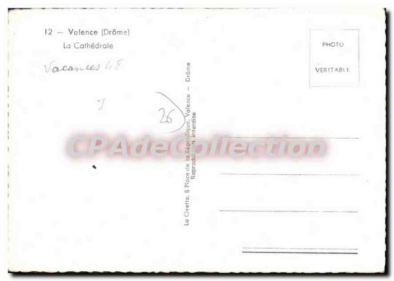 Old Postcard Valencia Cathedral