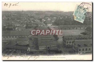 Old Postcard Evreux Panorama Of The City And the cavalry barracks Army