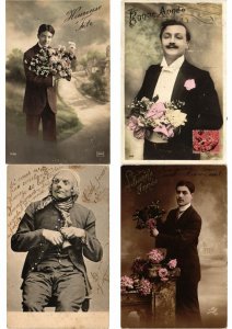 MAN GENTLEMEN GLAMOUR REAL PHOTO 560 Vintage Postcards Pre-1940 (L2515)