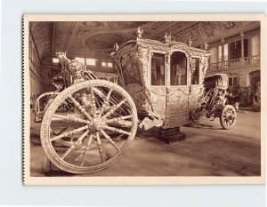 Postcard The coach of Maria Ana of Austria, Museu Nacional Dos Coches, Portugal