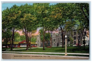 1947 Passavant Hospital Jacksonville Illinois IL Vintage Posted Postcard