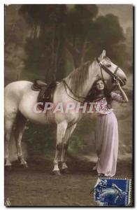 Vintage Postcard Horse Equestrian sports Horsemanship WomanÂ 