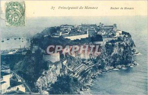 Old Postcard Principality of Monaco Rock of Monaco