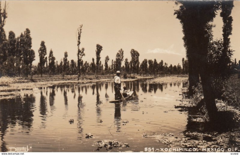 RP: En Xochimilco , Mexico , 1930-40s #3