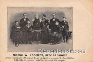 Nicolai W Kobelkoff, Avec Sa Famille Russian Family, Armless Circus Unused ta...